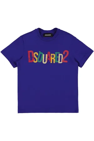 Dsquared2 Bedrucktes T-shirt Aus Baumwolljersey