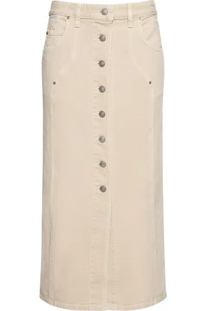 Marant Etoile Langer Rock Aus Baumwolldenim „vandy“