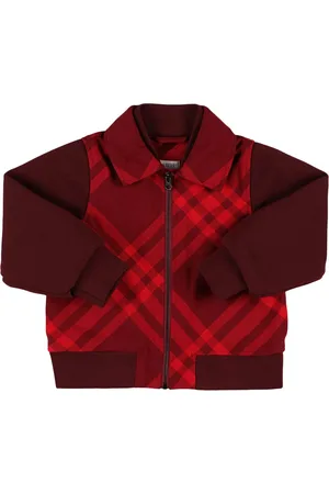 Burberry Nylonjacke Mit Kapuze Und Karodruck