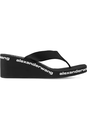 Alexander Wang 70mm Hohe Plateausandalen Aus Nylon „aw“