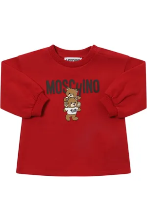 Moschino Kleid Aus Baumwollfleece Mit Druck