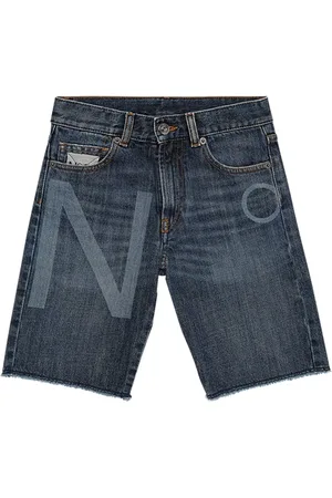 Nº21 Shorts Aus Baumwolldenim Mit Logodruck