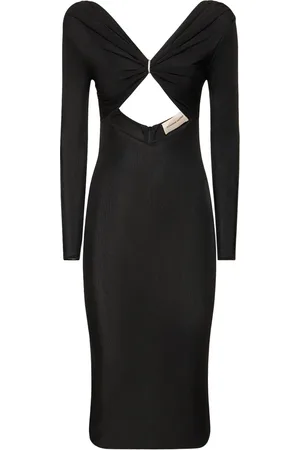 ALEXANDRE VAUTHIER Midikleid Aus Viskosejersey Mit Ausschnitt