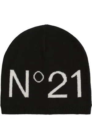 Nº21 Logo Intarsia Wool Blend Knit Beanie