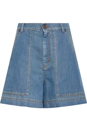 Max Mara Hoch Geschnittene Denim-bermudashorts „nabulus“