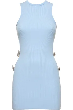 Mach & Mach Minikleid Aus Stretch-strick Mit Verzierung