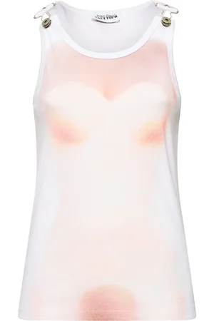 Jean Paul Gaultier Geripptes Tanktop Aus Baumwolle „le Classique“