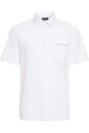Ermenegildo Zegna Kurzärmliger Polo Aus Baumwolljersey