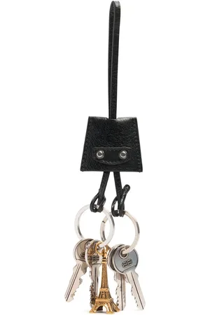 Balenciaga Eiffel Le City Leather Charm Key Holder