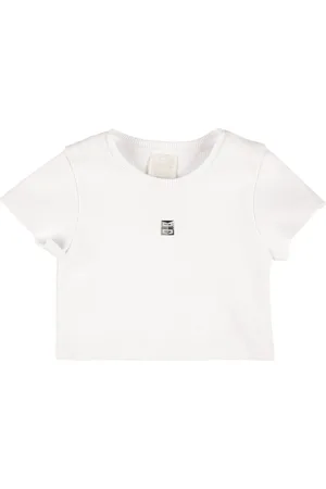 Givenchy T-shirt Aus Baumwollmischstrick
