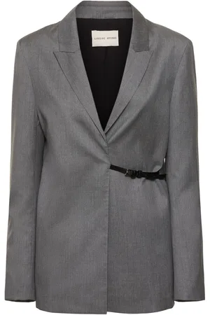 Loulou Studio Wolljacke Mit Riemchen „cody“