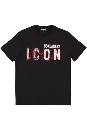 Dsquared2 T-shirt Aus Baumwolljersey Mit Logodruck