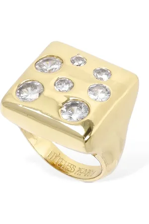 Timeless Pearly Dicker Ring Mit Kristallen