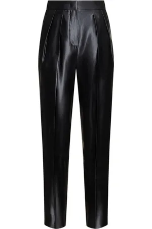 Giorgio Armani Gerade Hose Aus Seide Und Leinen