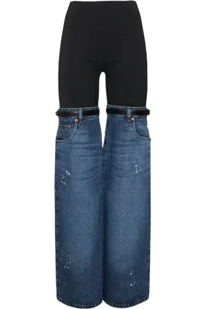 COPERNI Hybrid-jersey- Und Denim-schlaghose
