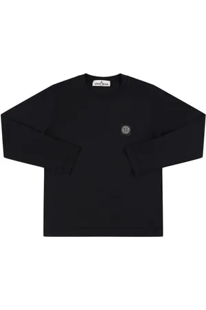 Stone Island Langärmeliges T-shirt Aus Baumwolle
