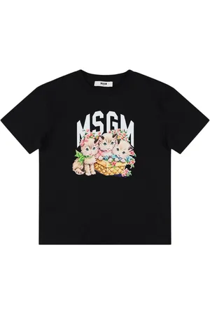 Msgm T-shirt Aus Baumwollinterlock Mit Druck