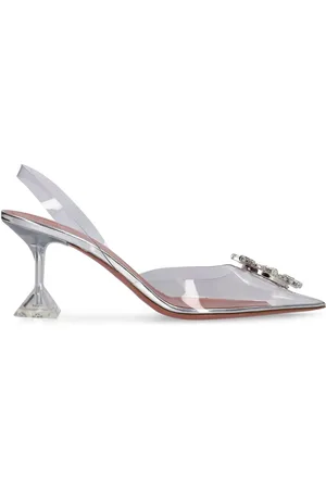 Amina Muaddi 70mm Hohe Pvc-pumps „begum Glass“