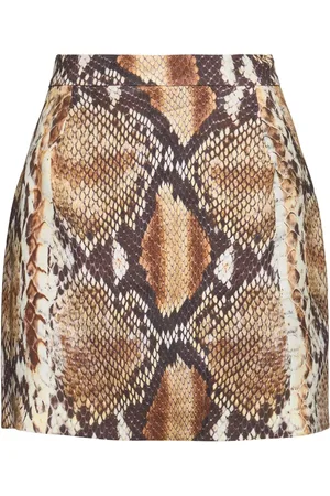 Roberto Cavalli Minirock Aus Stretch-viskose Mit Druck