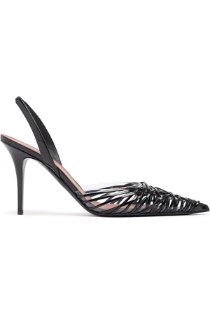 Amina Muaddi 90mm Hohe Lacklederschuhe „lori“