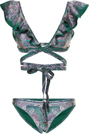 ZIMMERMANN Bedruckter Wickel-bikini „anneke“