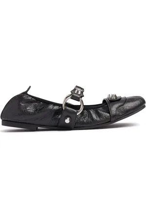 Balenciaga Flache Lederballerinas „city“
