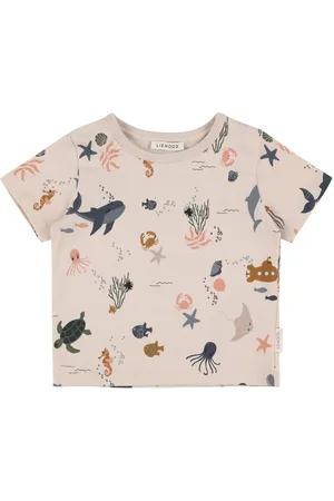 Liewood T-shirt Aus Baumwolljersey Mit Meerdruck