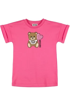 Moschino Kleid Aus Baumwollfleece Mit Druck