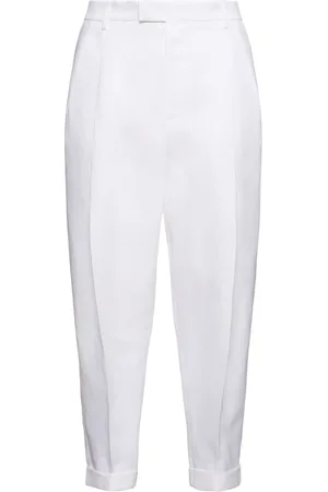 Dolce & Gabbana Hose Aus Leinenmischung Mit Doppelfalte