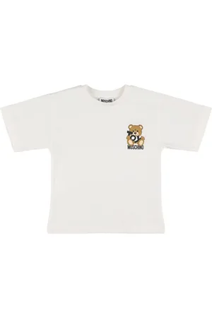 Moschino Bedrucktes T-shirt Aus Baumwolljersey