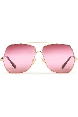 Chloé Eckige Sonnenbrille Aus Metall