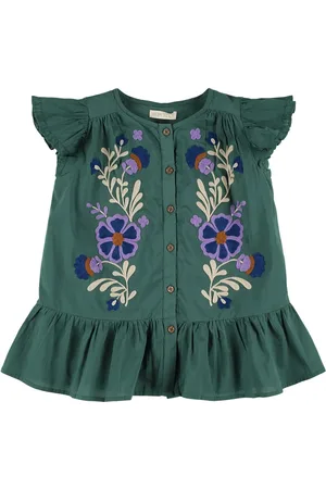 Louise Misha Besticktes Baumwollkleid
