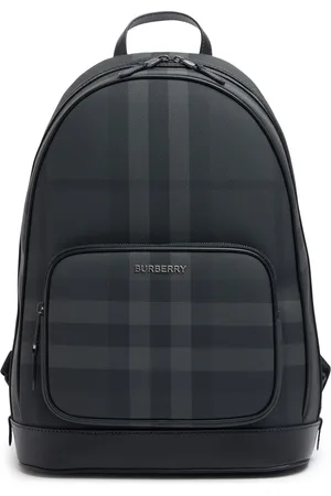 Burberry Rucksack Aus E-canvas Mit Karos