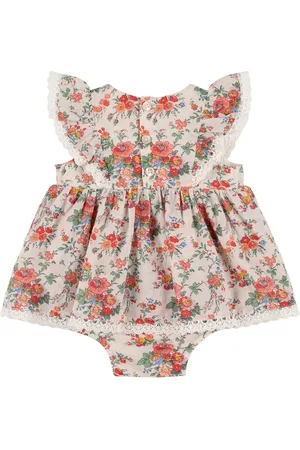 Louise Misha Kleid Aus Baumwollflor Mit Blumendruck