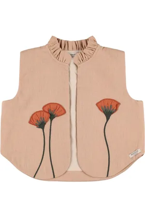 Donsje Poppy Embroidered Linen Vest