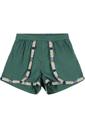 Louise Misha Bestickte Shorts Aus Baumwolle