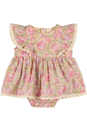 Louise Misha Kleid Aus Baumwollflor Mit Blumendruck