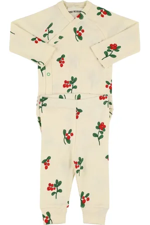 Mini Rodini Strampler & Hose Aus Baumwolljersey Mit Druck