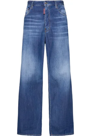 Dsquared2 Jeans Aus Baumwolldenim Mit Weitem Bein
