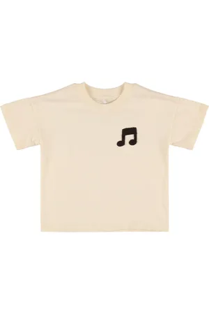 Mini Rodini Besticktes T-shirt Aus Baumwolljersey