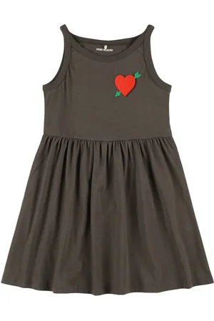 Mini Rodini Besticktes Kleid Aus Baumwolljersey