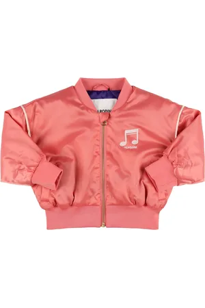 Mini Rodini Bedruckte Bomberjacke Aus Satin