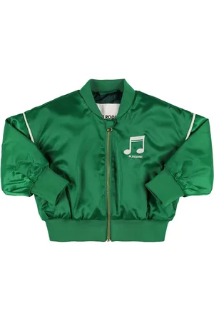 Mini Rodini Bedruckte Bomberjacke Aus Satin