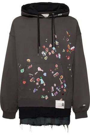 MIHARA YASUHIRO Dreilagiger Hoodie Aus Baumwolle Mit Stickerei