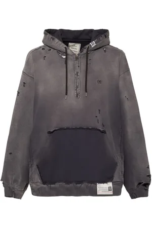 MIHARA YASUHIRO Sun Faded Half Zip Hoodie