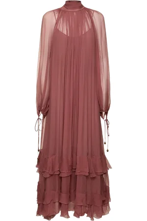 Chloé Langes Kleid Aus Seidenmusselin