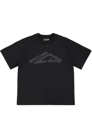 Dsquared2 Bedrucktes T-shirt Aus Baumwolljersey