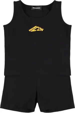 Dsquared2 Tanktop & Trainingsshorts Aus Baumwollmischung