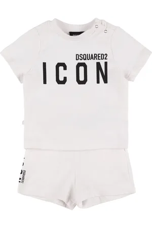 Dsquared2 T-shirt Und Trainingsshorts Aus Baumwollfleece