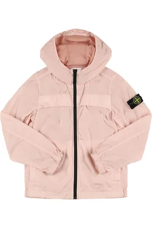 Stone Island Windjacke Aus Nylon Mit Kapuze